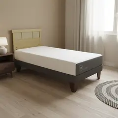 CIC - Cama Europea Smart 1P Respaldo Dublin Mostaza