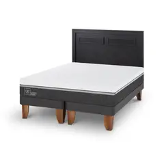 CIC - Cama Europea Ortopedic Advance 2p bd Respaldo Milan negro
