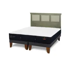 CIC - Cama Europea Premium King Respaldo Torino Olivo
