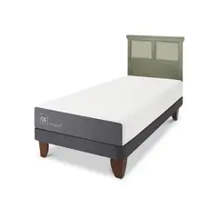 CIC - Cama Europea Smart 1P Respaldo Torino Olivo