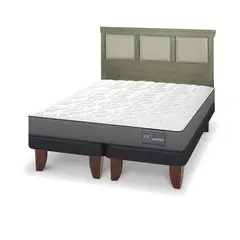 CIC - Cama Europea Anatomic 2P Bd Respaldo Torino Olivo