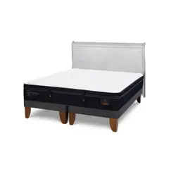 CIC - Cama Europea super premium king Respaldo Miro alpino