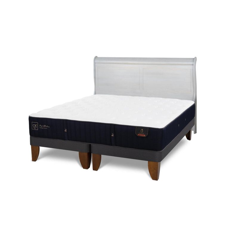 Cama Europea Premium King Respaldo Miro Alpino
