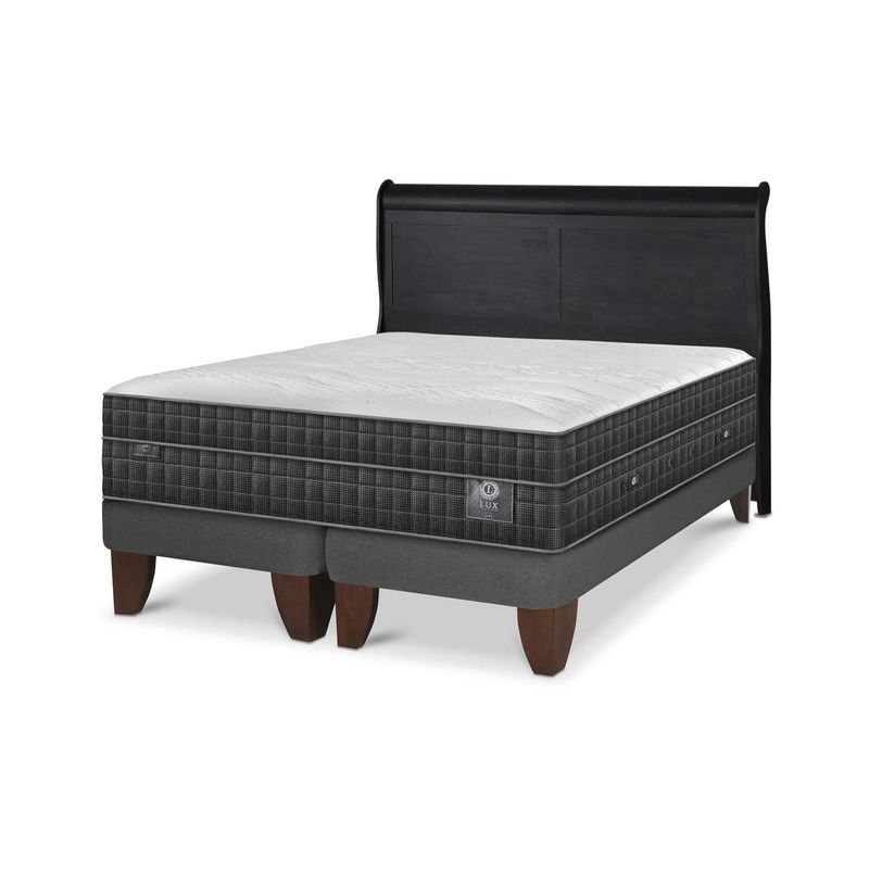 CIC - Cama Europea lux king Respaldo Miro negro