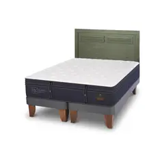 CIC - Cama Europea grand premium 2p bd Respaldo Milan olivo