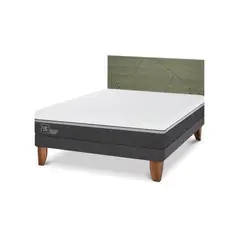 CIC - Cama Europea Ortopedic Advance 2P Bn Respaldo Villarrica Olivo