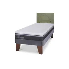 CIC - Cama Europea Ortopedic Advance 1.5P Respaldo Villarrica Olivo