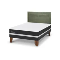 CIC - Cama Europea New Ortopedic 2P Bn Respaldo Milan Olivo