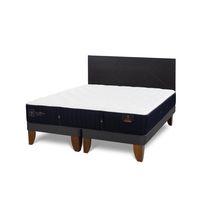 Cama Europea Premium King Respaldo Villarrica Negro