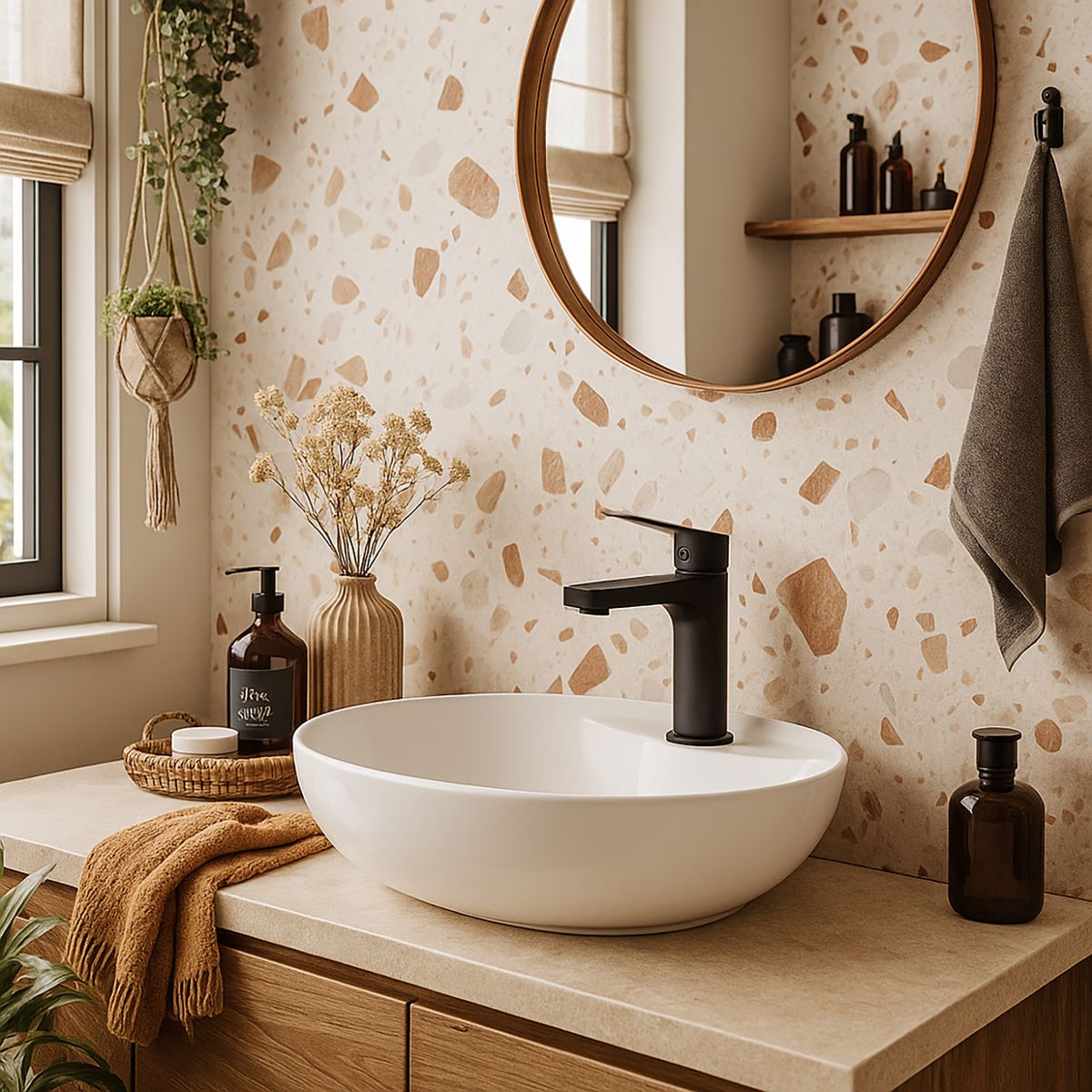 DUSCHY - Monomando Lavamanos Upsala Black