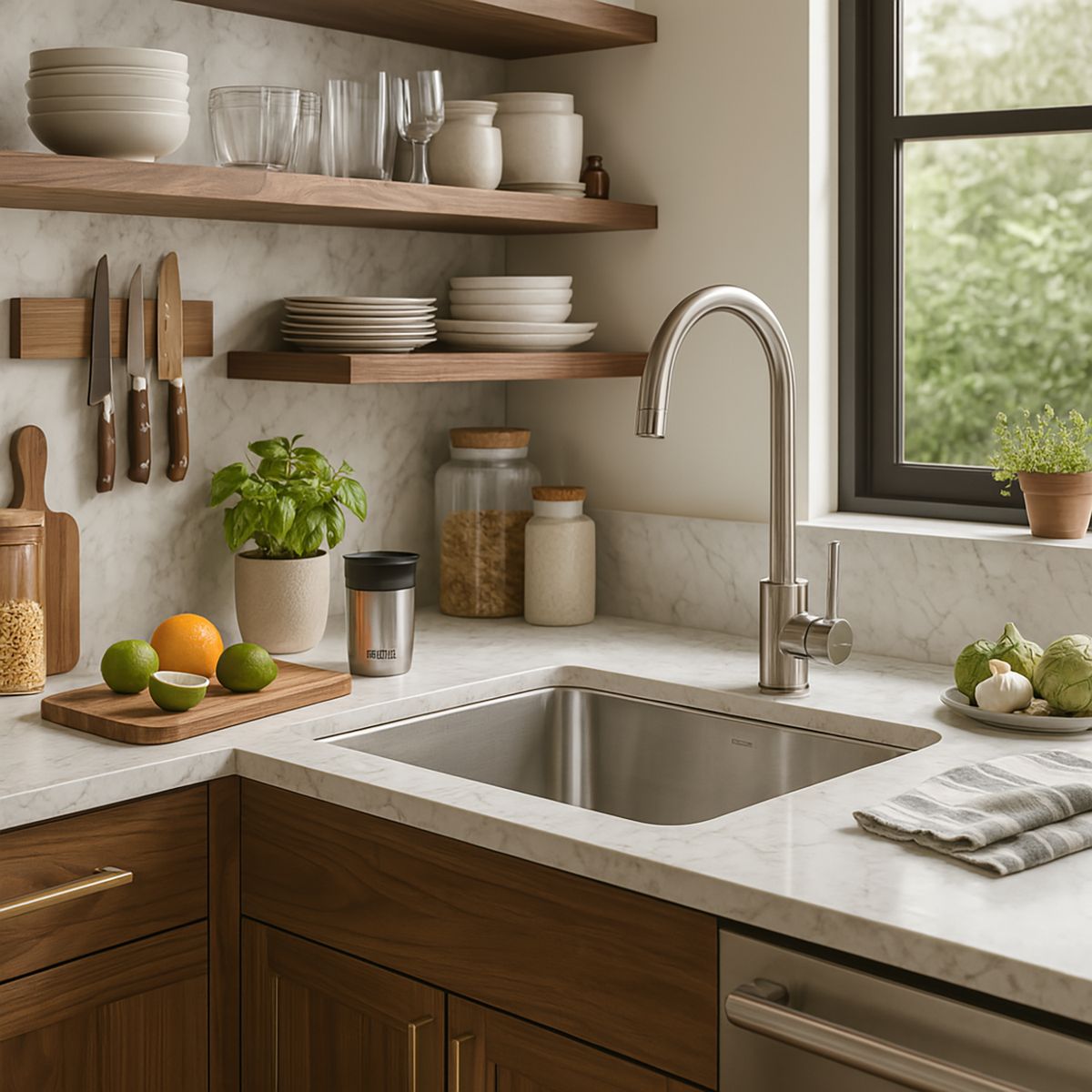 DUSCHY - Monomando Cocina Abisko Cromado