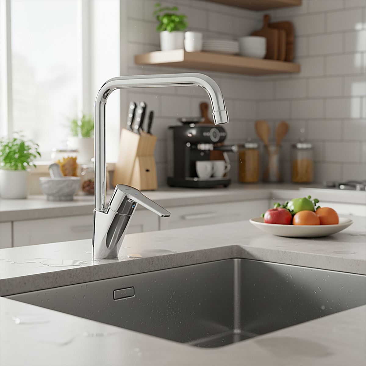 HANSA - Monomando Cocina Hansapolo Cromado