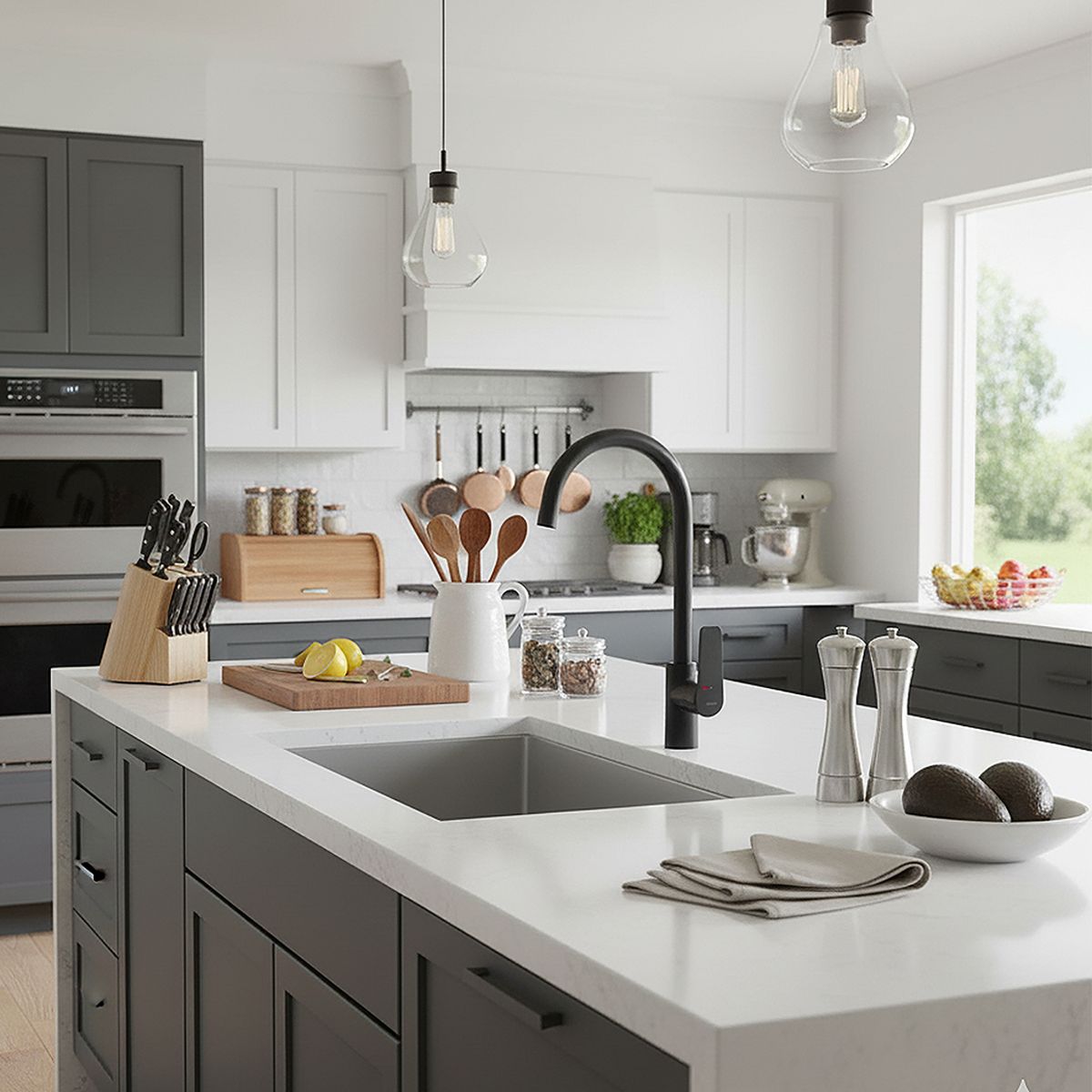 DUSCHY - Monomando Cocina Negro