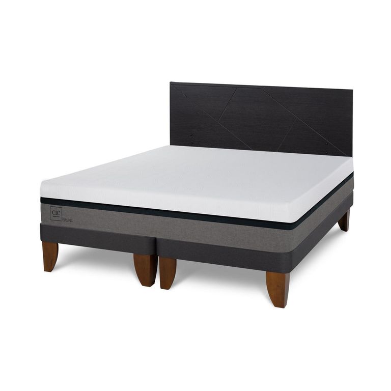 Cama Europea New Balance 2P Bd Respaldo Villarrica Negro