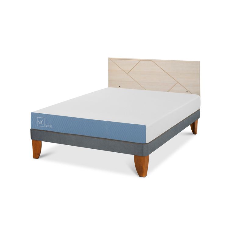 Cama Europea Excellence 2P Bn Respaldo Villarrica Alpino