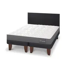 CIC - Cama Europea anatomic king respaldo Villarrica negro