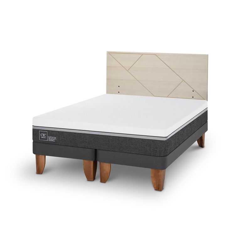 Cama Europea Ortopedic Advance King Respaldo Villarrica Alpino
