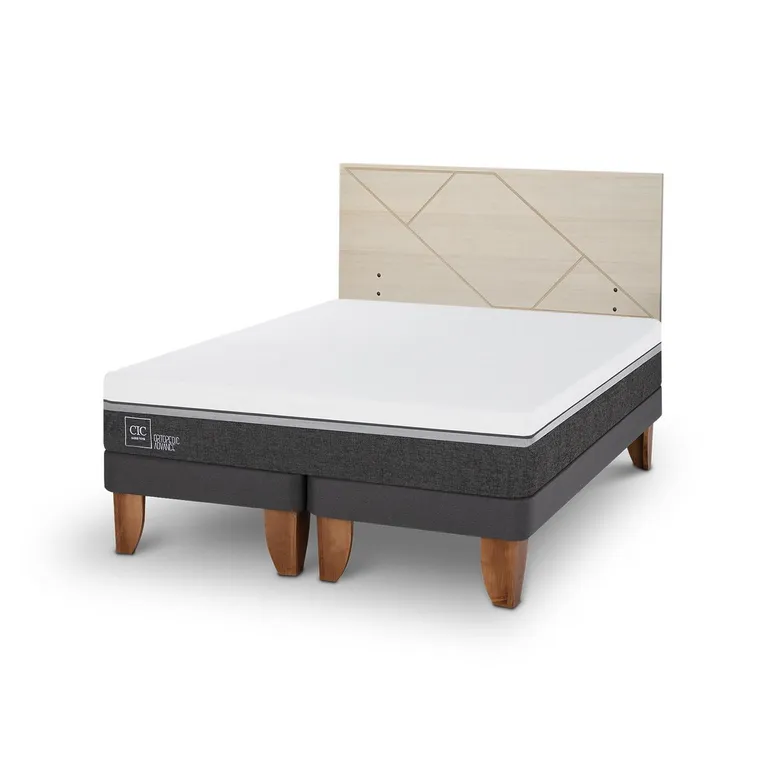 Cama Europea Ortopedic Advance 2P Bd Respaldo Villarrica Alpino