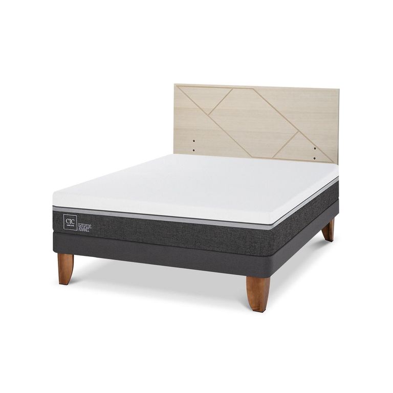 Cama Europea Ortopedic Advance 2P Bn Respaldo Villarrica Alpino
