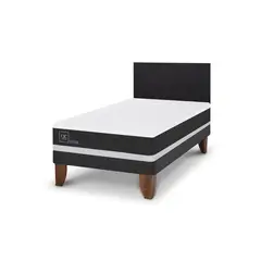CIC - Cama Europea ortopedic 1.5p respaldo Villarrica negro