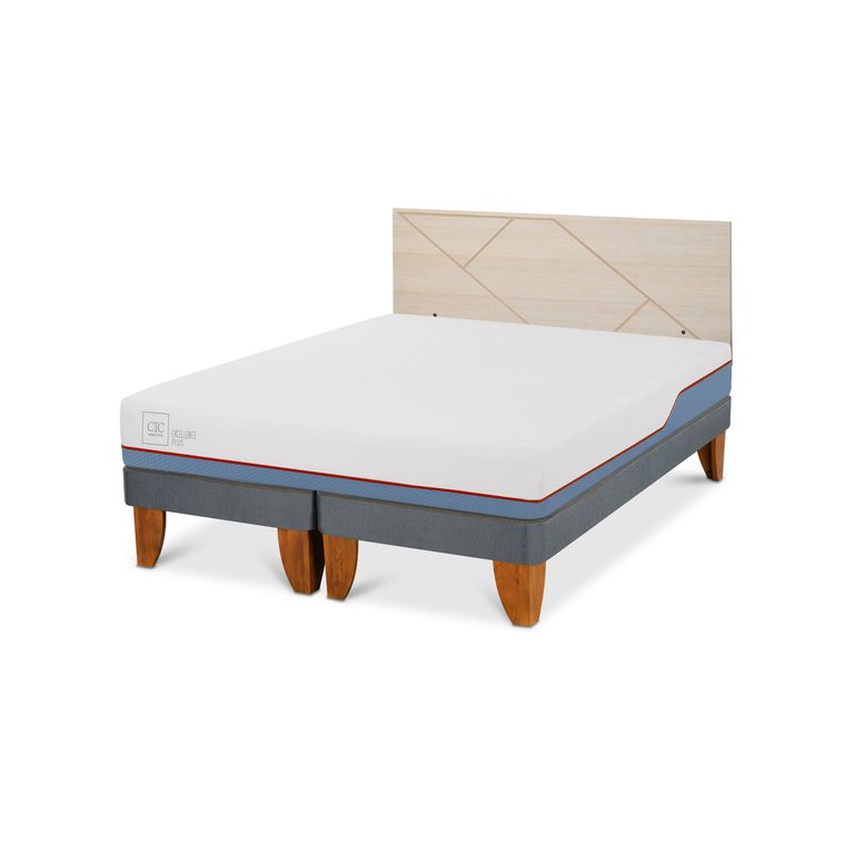 Cama Europea Excellence Plus 2P Bd Respaldo Villarrica Alpino