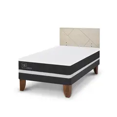 CIC - Cama Europea Ortopedic 1.5P Respaldo Villarrica Alpino