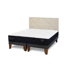 CIC - Cama Europea premium 2p bd Respaldo Villarrica alpino