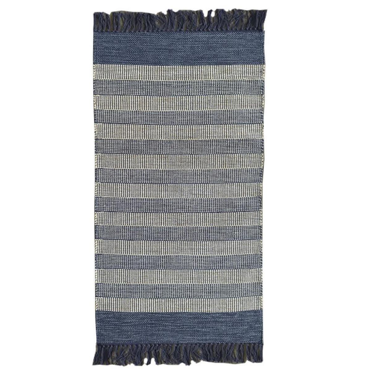 IDETEX - Alfombra Cotton Kalu 160x230 cm Algodón Azul