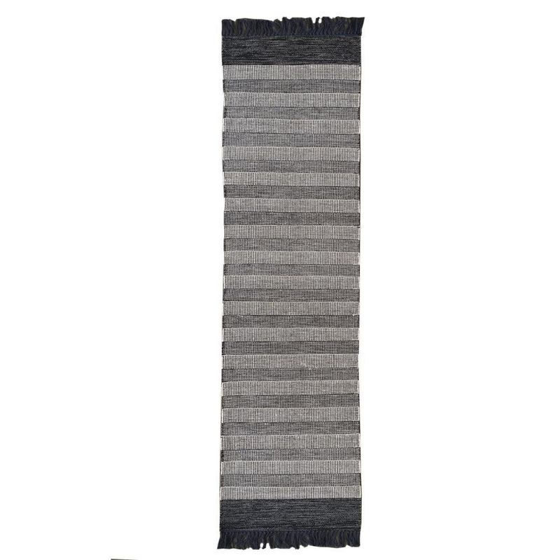 IDETEX - Alfombra Cotton kalu 65x230 cm Negro