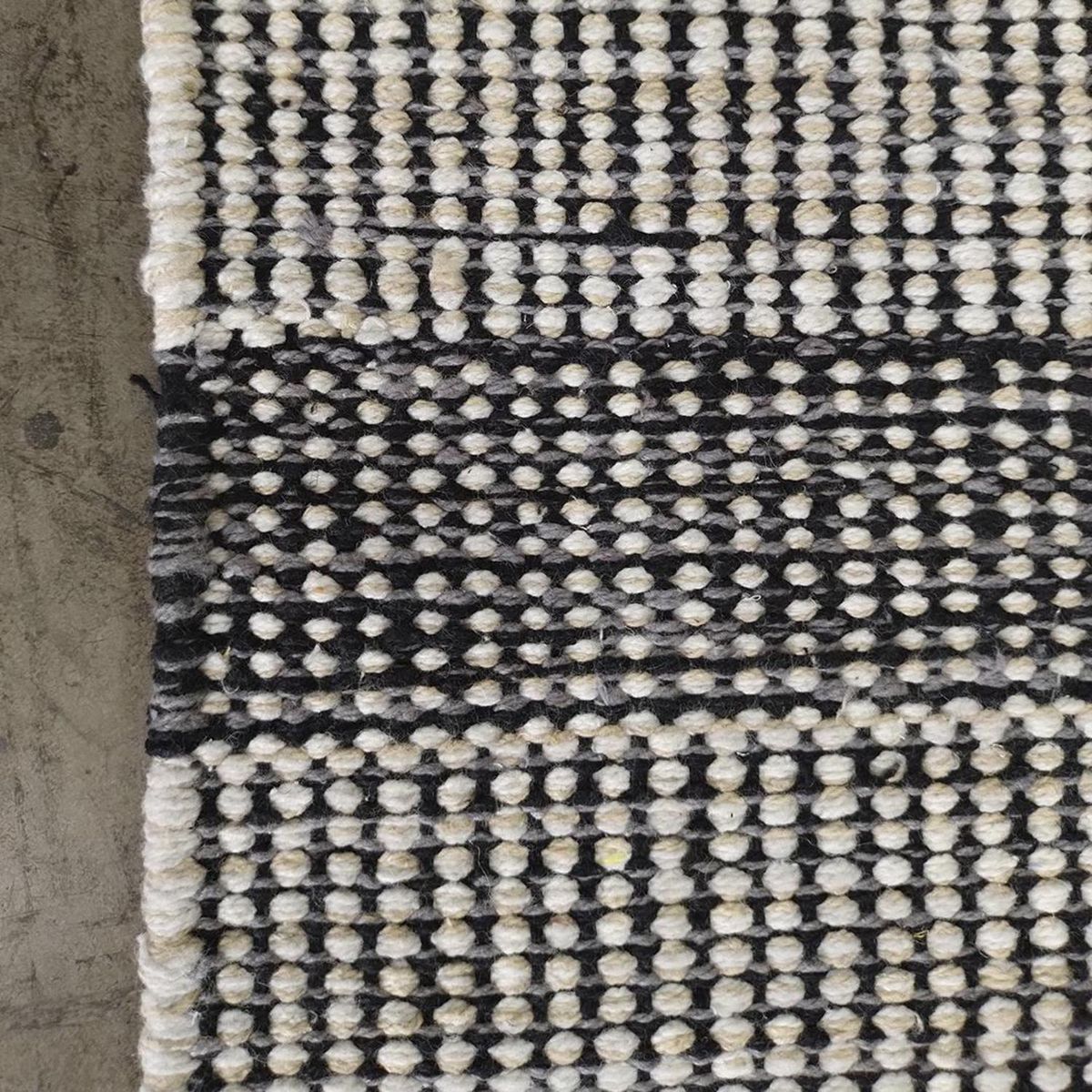 IDETEX - Alfombra Grande Cotton kalu 200x300 cm Algodón Negro