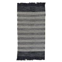 Alfombra Cotton Kalu 160x230 cm Algodón Negro