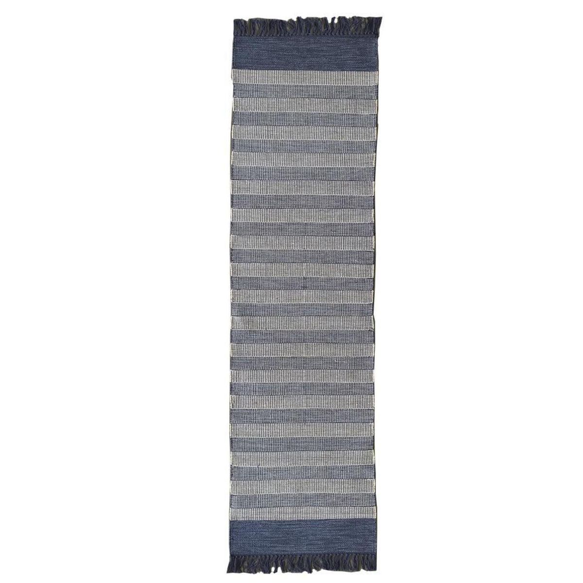 IDETEX - Alfombra Cotton kalu 65x230 cm Algodón Azul