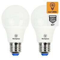 Pack 2 Ampolletas 11 W E27 950 lm Luz Cálida