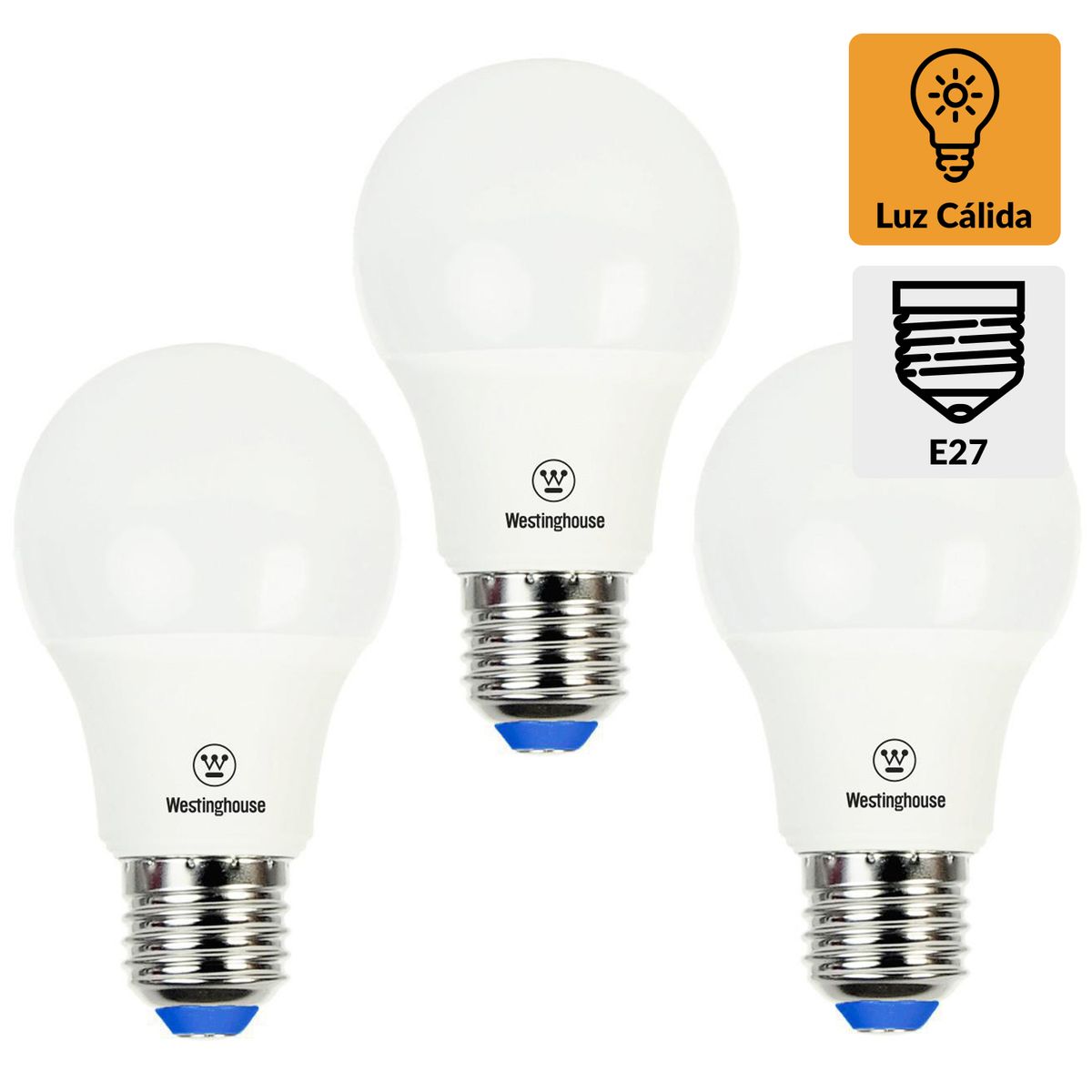 BP ILUMINACION - Pack 3 Ampolletas 7 W E27 600 lm Luz Cálida