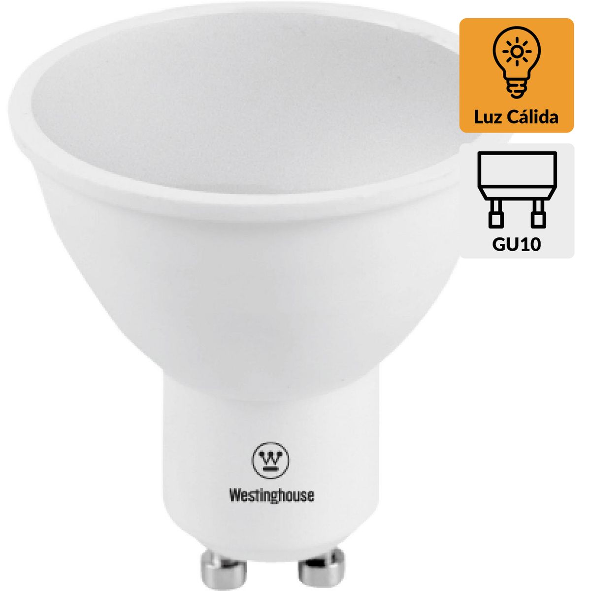 BP ILUMINACION - Ampolleta Led 6 W GU10 510 lm Luz Cálida