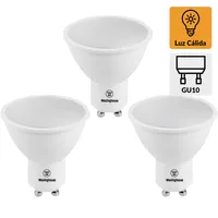 Pack 3 Ampolletas 5 W GU10 425 lm Luz Cálida