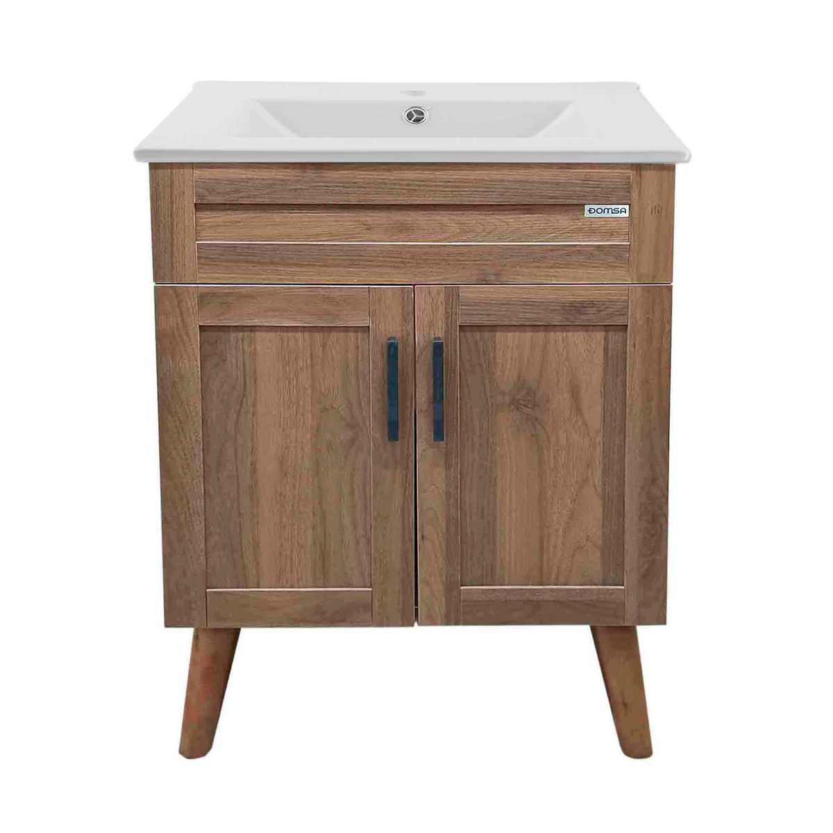 DOMSA - Kit Mueble Vanitorio Elegance Nogal 60x80x40 cm