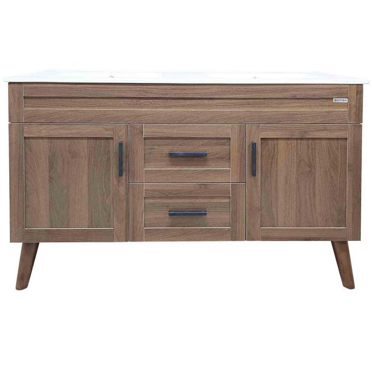 Kit Mueble Vanitorio Elegance Nogal 120x80x47 cm