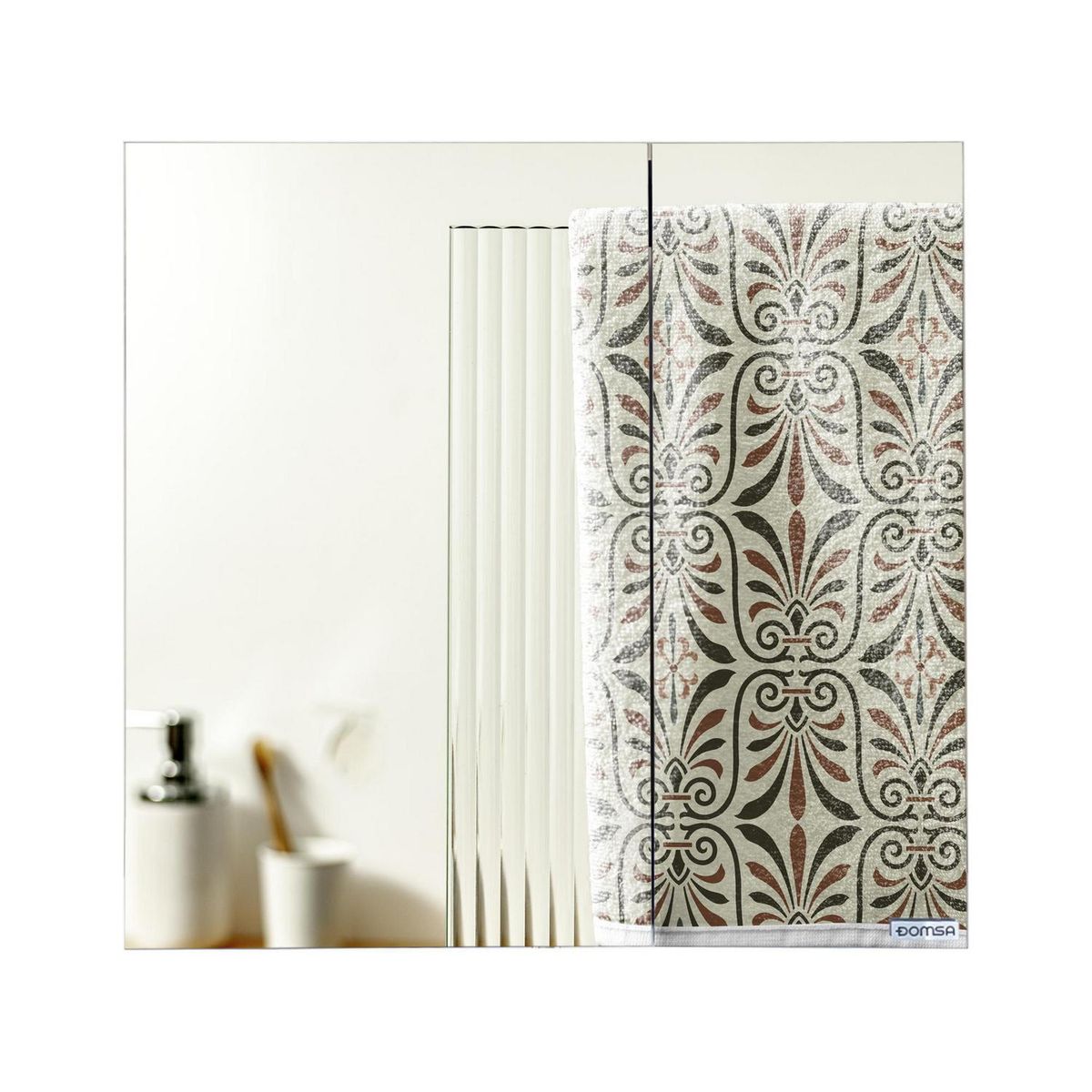 DOMSA - Mueble Botiquín Elegance Nogal 80x80x13.5 cm