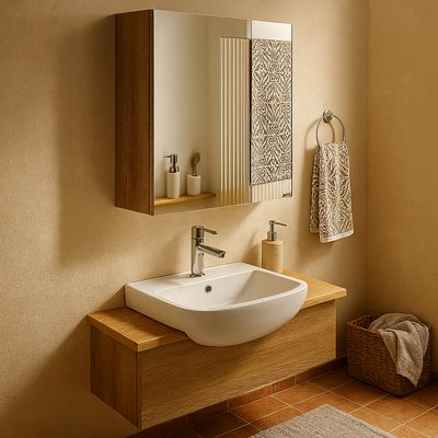 Imagen 2 del producto Mueble Botiquín Elegance Nogal 60x80x13.5 cm