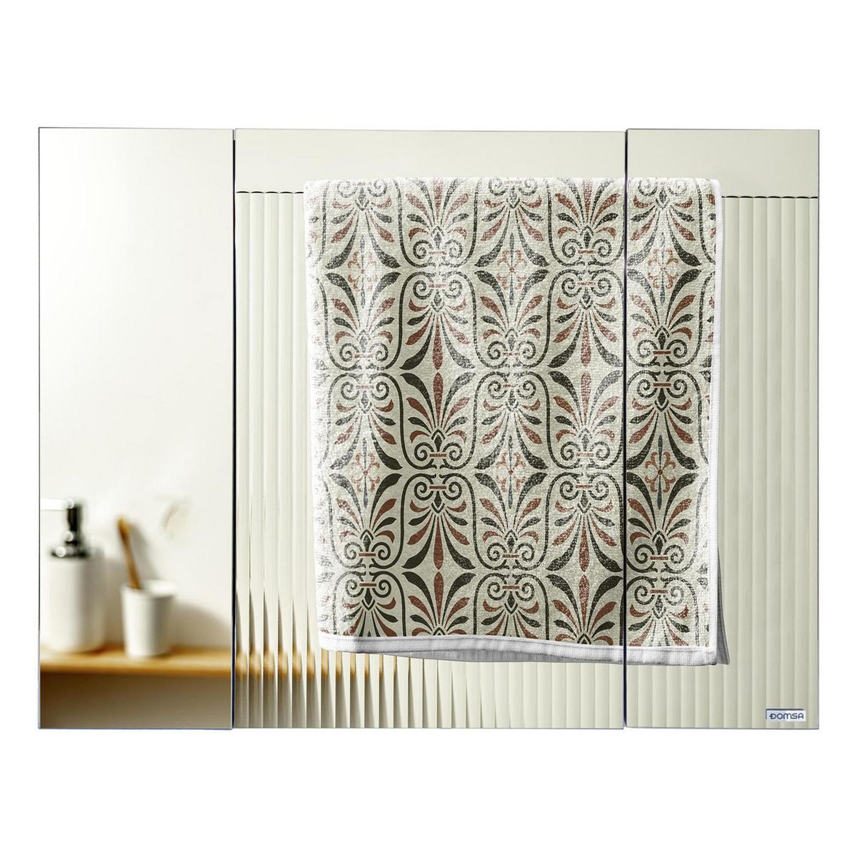 DOMSA - Mueble Botiquín Elegance Nogal 100x80x13.5 cm