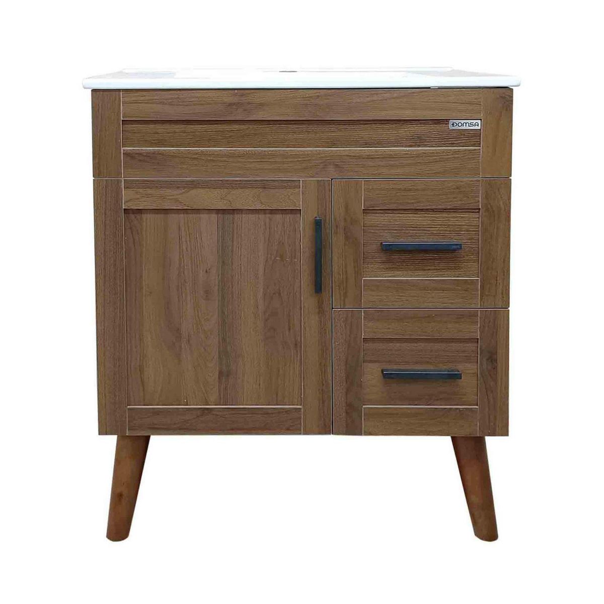 DOMSA - Kit Mueble Vanitorio Elegance Nogal 70x80x47 cm