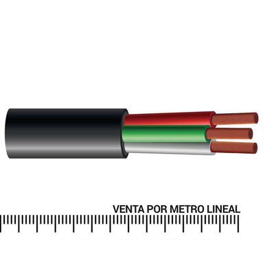 Cable Libre De Halogenos RZ1-K 3x2,5 mm2 Negro Metro Lineal
