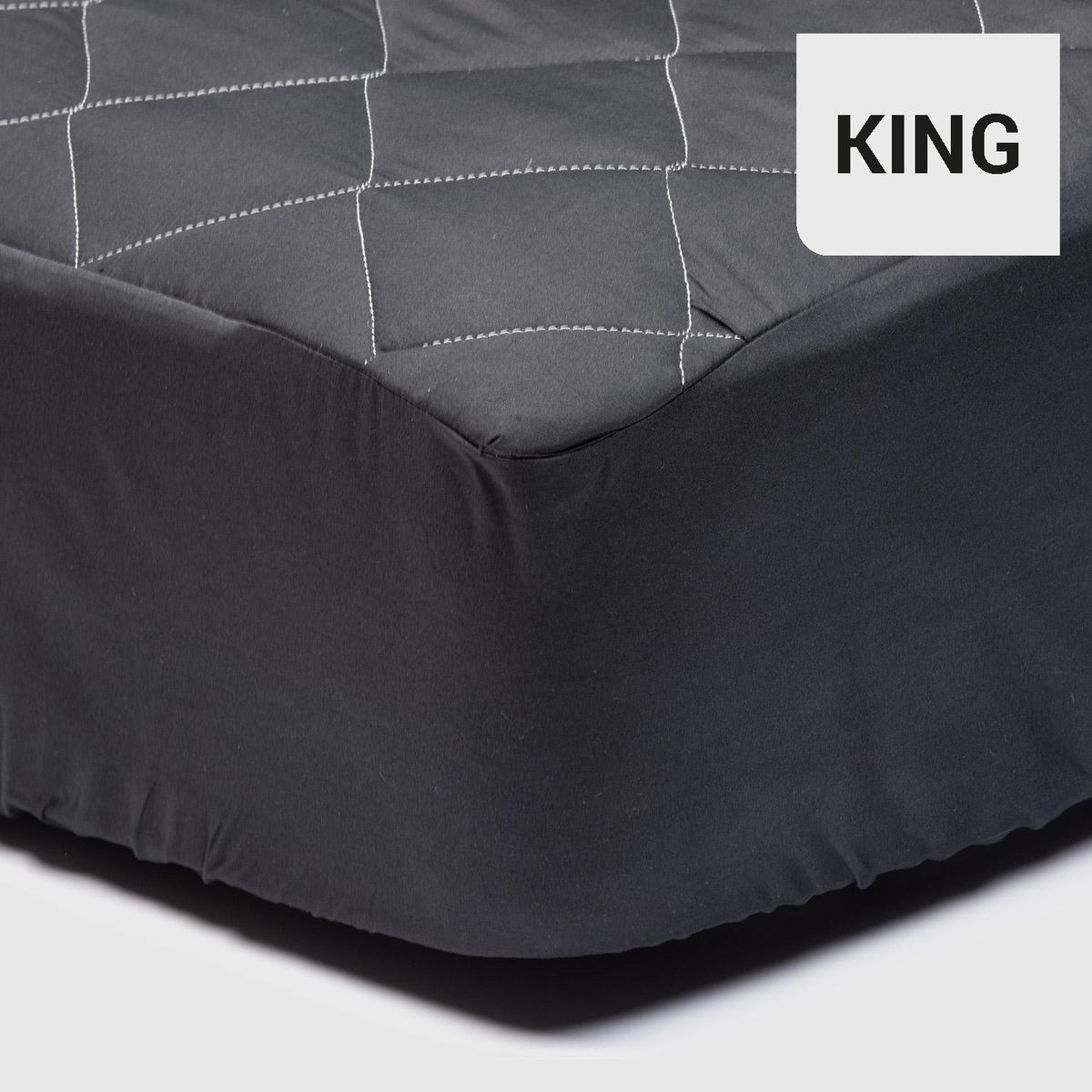 ARTHOME - Cubrecolchón King Negro