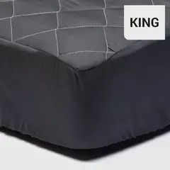 ARTHOME - Cubrecolchón Negro King