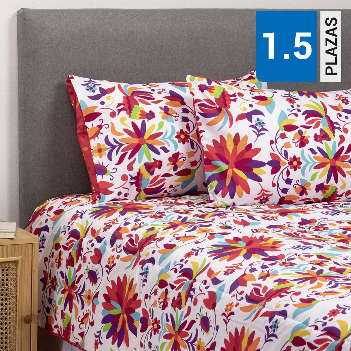 ARTHOME - Plumón 1.5 plazas México Rojo 