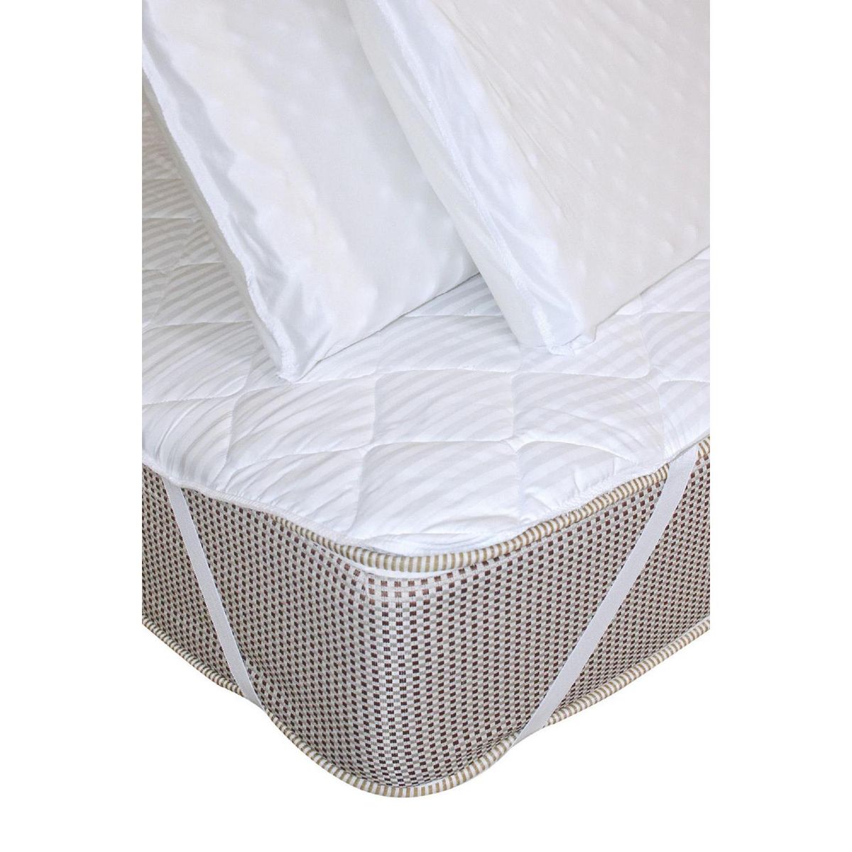 ARTHOME - Pack 2 Cubrecolchones King Blanco