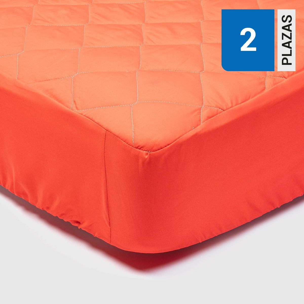 ARTHOME - Cubrecolchón 2 plazas Rojo