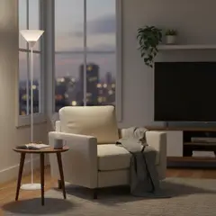 TEMPORA - Lámpara De Pie Metal Negra