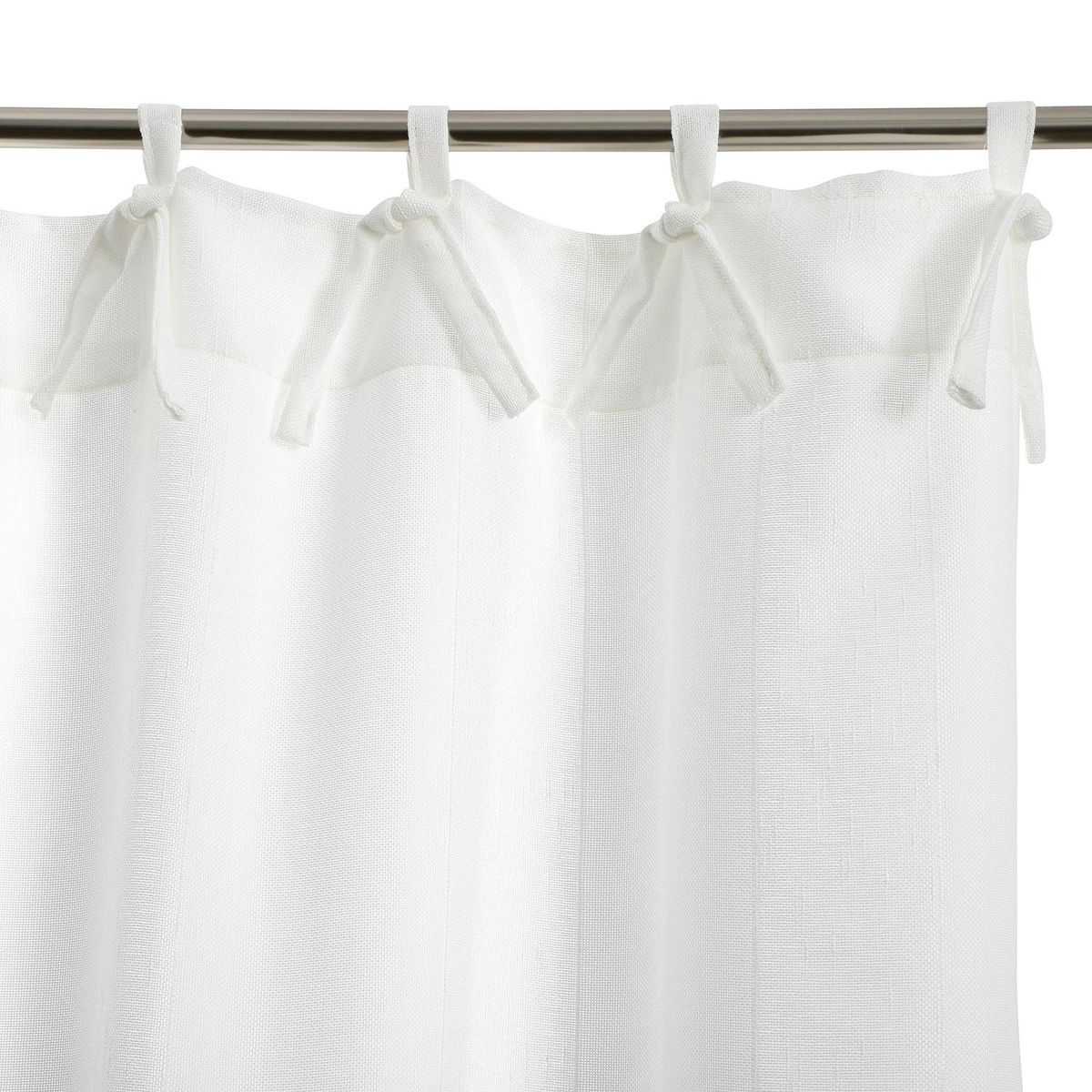 ATMOSPHERA HOME - Cortina Velo con Amarras Blanca Lineas 140x230 cm